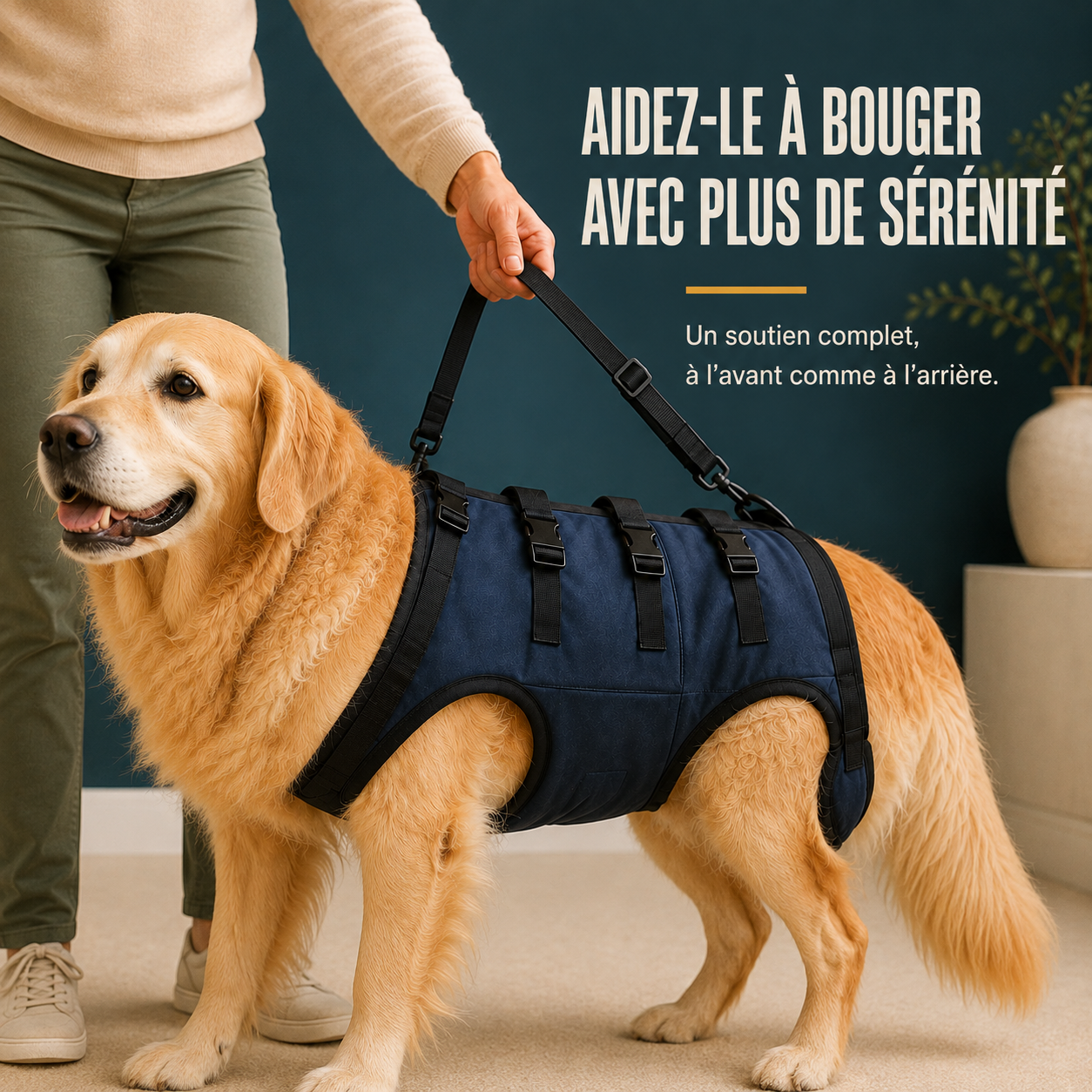 Harnais de soutien intégral pour chien – ÉlanPattes™