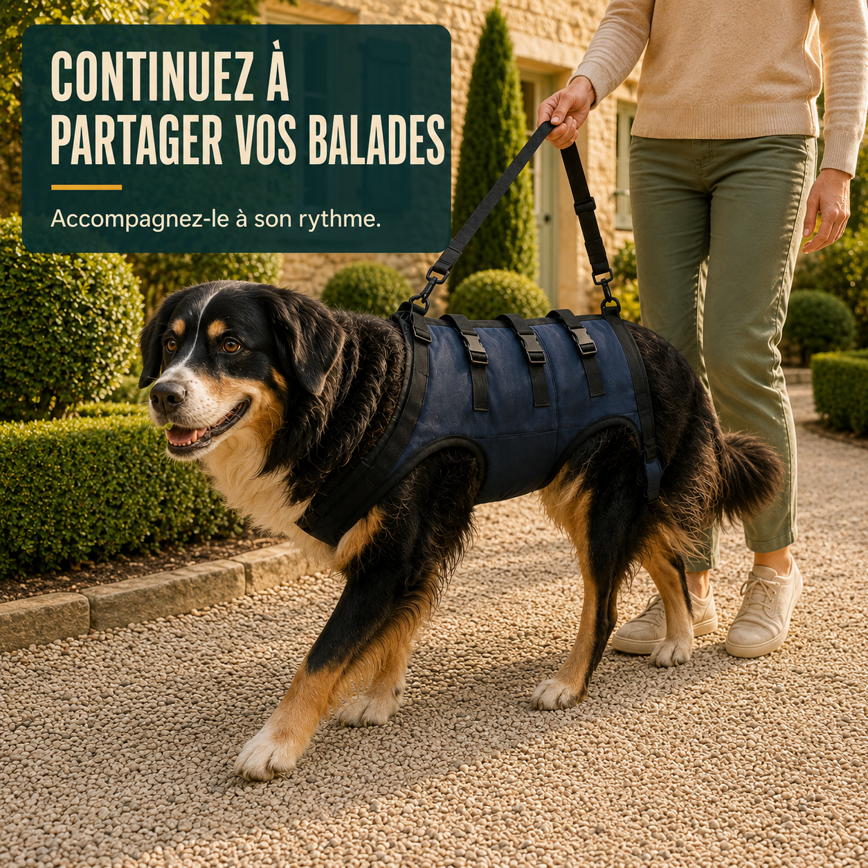 Harnais de soutien intégral pour chien – ÉlanPattes™